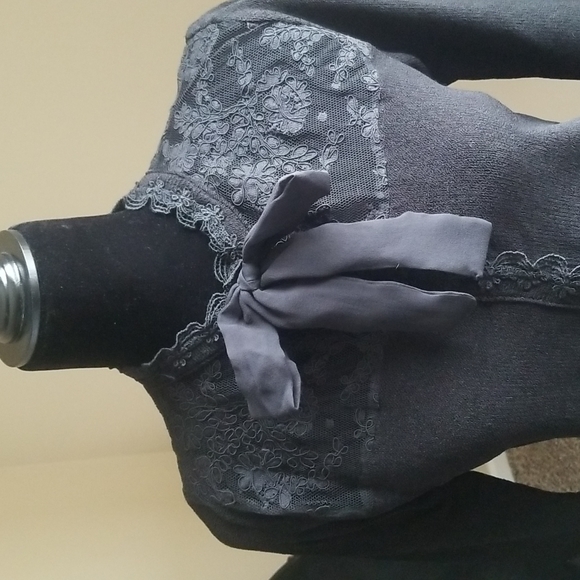 Ball of Cotton Black Laced Sweater gently loved - Picture 5 of 8